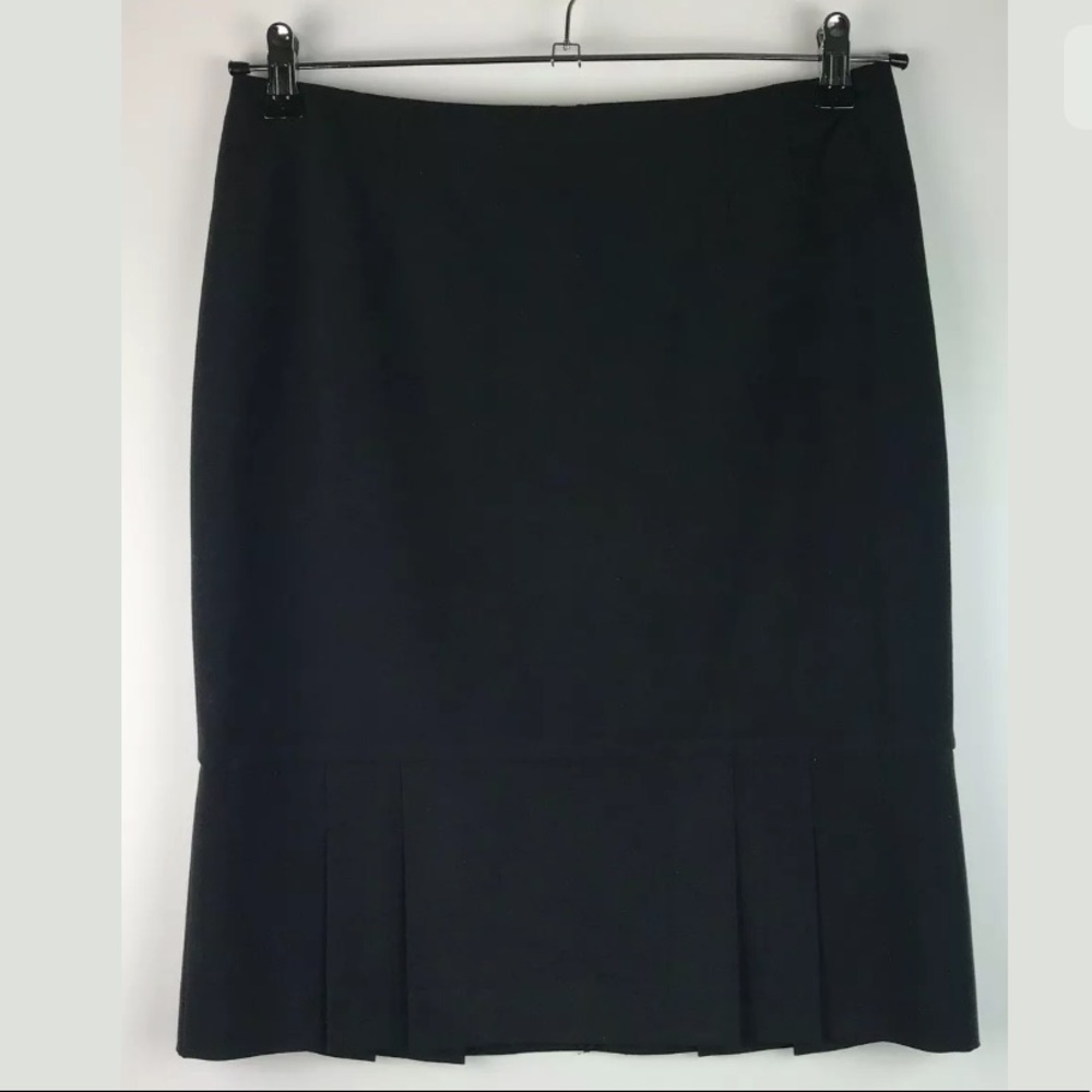 Semantiks Pleated‎ Career Skirt Black Size 6